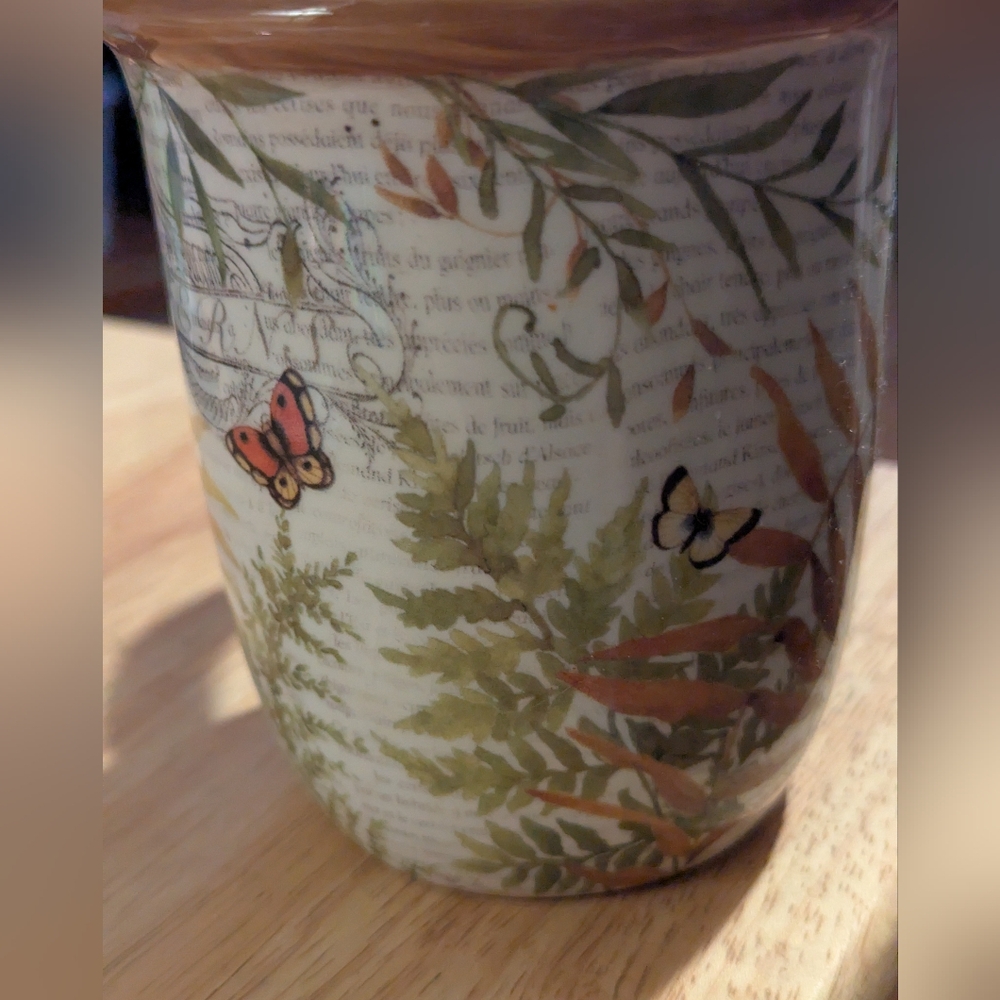 Mug Coffee/Tea Floral with Butterfly THE STUDIO SHOP SUSAN WINGET Unique - Picture 6 of 6